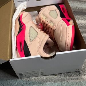 Jordan Women's Sneakers in Pink and Black